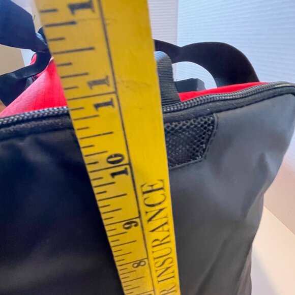 Nike Red & Black Duffle Bag With White Logo 2503 Cu In Capacity Durable Polyeste - Picture 14 of 16